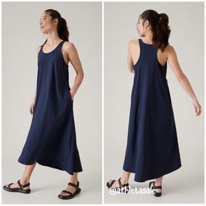 NWOT Athleta Presidio Traveler Maxi Dress | Navy